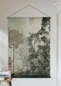 Canvas Hanging Wall Art - Green Trees