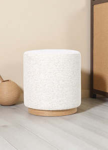 Homewares: Miami Ottoman -Seashell