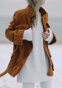 All Womans Fashion: Linen Utility Jacket | Mustard