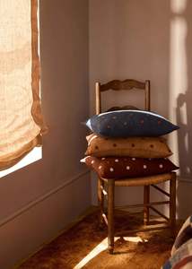 Cushions Throws: Bonita Linen Cushion - Khaki