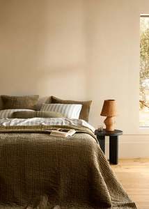 Cushions Throws: Velvet Lumbar Cushion | Khaki