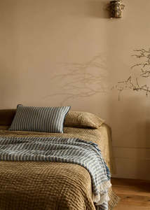 Cushions Throws: Linen Cushion | Indigo Stripe 40x60cm