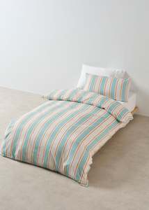 Childrens Duvet Cover | Blue Sailor Stripe