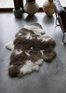 Brown Long Hair Sheepskin