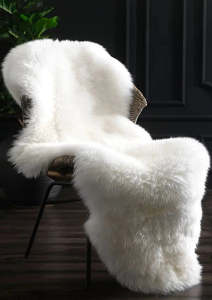 Sheepskin Rug Ivory –  100% New Zealand wool