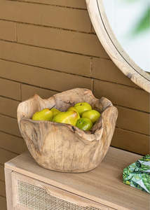 Homewares: Organic Teak Bowl