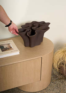 Homewares: Herman Vase -Chocolate