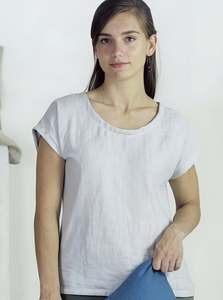 Linen T-Shirt | Light Grey