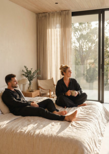 Linen Pajamas Black | Uni-sex