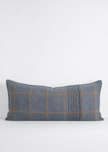 Ralph Plaid Lumbar Cushion - River