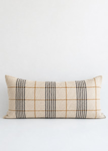 Ralph Plaid Lumbar Cushion - Natural