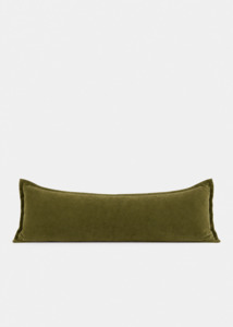 Grand Velvet Lumbar Cushion - Moss
