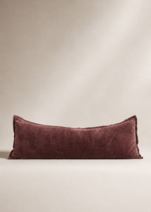 Grand Velvet Lumbar Cushion - Bordeaux