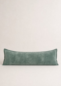 Grand Velvet Lumbar Cushion - Aqua