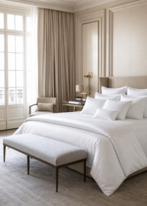 Premium Linen Collection: Lineare SUPIMA® Cotton Sateen Sheet Set | Made in Italy