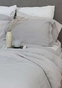 Linen Pillowcases | Dove Grey
