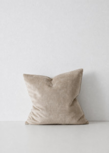 Velvet Cushion in Mink | Made in New Zealand