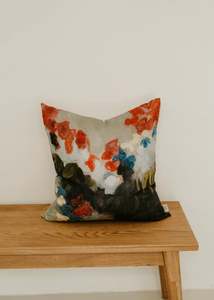 Cushions Throws: Summer Garden Linen Cushion - 50cm x 50cm