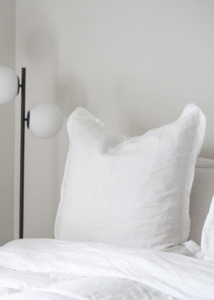 Majeste: Majesté® Linen Euro Pillowcase | Pure White