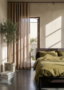 Linen Duvet Cover in Oxide | Made in NZ