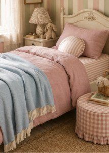 Duckegg Herringbone Wool Throw