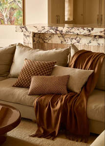 Australian Wool Throw | Caramel & Latte