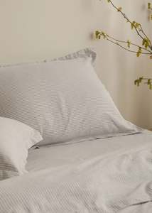 Euros: Sky Stripe Pillowcases — Linen & Cotton