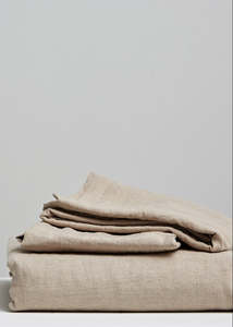 Majeste® Pure Linen Flat Sheet | Natural | Made in New Zealand