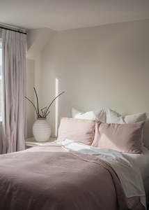 Linen Duvet Cover Set | Peony | Made In New Zealand -USA