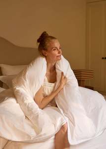 Egyptian Cotton Duvet Cover Set - French Blue Embroidery