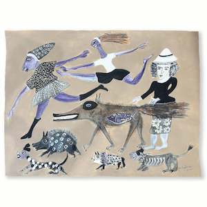 Original Art: Run | Painting | by John Boyd Dunlop