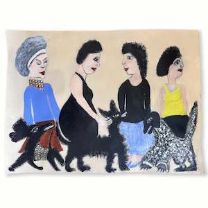 Original Art: The Dog Walkers | Painting | by John Boyd Dunlop