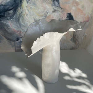 Objects Sculpture Glass Vases Lighting: Sculpted Vessel #3 | Sculpture | by Lizzie Beere