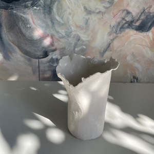 Objects Sculpture Glass Vases Lighting: Sculpted Vessel #8 | Sculpture | by Lizzie Beere