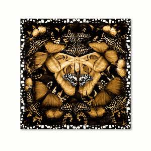 Sally Tagg: Gold Versace Butterflies  |  Print  |  by Sally Tagg
