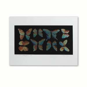 Sally Tagg: Kawakawa Butterflies  |  Print  | by Sally Tagg