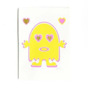 Richard Boyd Dunlop: Love Ghost - Yellow  |  Print  |  by Richard Boyd Dunlop