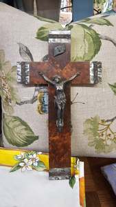 Crucifix inlay mother of pearl