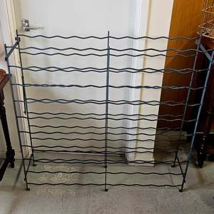 Vintage metal wine rack