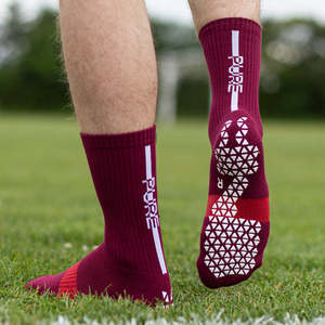 PURE GRIP SOCKS PRO MAROON