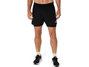 Asics: ASICS SILVER 2IN1 5INCH SHORTS