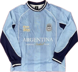 MAJESTIC ARGENTINA MESH LS JERSEY