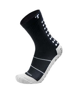 TRUSOX 3.0 THIN MIDCALF/CREW BLACK SOCKS