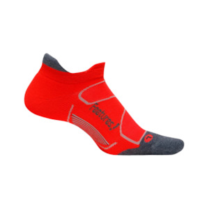 Accessories Socks: Feetures Elite Max Cushion No-show Tab Lava/Graphite
