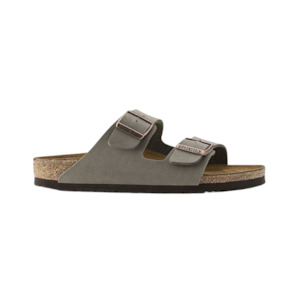 Birkenstock Arizona Birkibuc (Regular) Stone