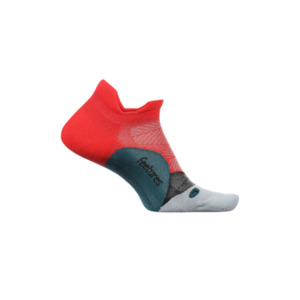Mens Socks: Feetures Elite Light Cushion No-show Tab Racing Red