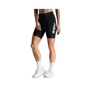 Womens Clothing: 2XU Areo Tri Short 7 Inch Womens Black/White