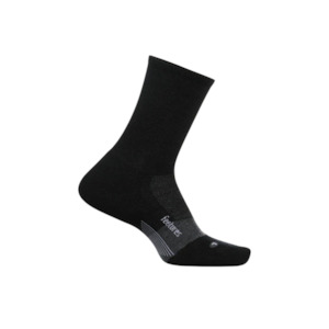 Feetures Merino 10 Max Cushion Mini-Crew Charcoal