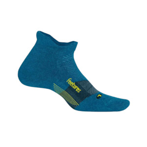 Feetures Merino 10 Max Cushion No-Show Tab Atlantic Blue