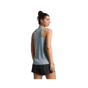Womens Clothing: 2XU Aero Singlet Womens Smoke Blue/White Reflective